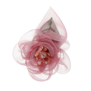 High-end Kristal Şerit Çiçek Broş Pins Rhinestones İnci Korsaj Takım Elbise Yaka Düğün Parti Kadınlar için Broş Aksesuarları