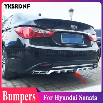 Hyundai Sonata 2016 için ABS Arka Tampon Difüzör Tamponlar Koruyucu Güvenlik Koruyucu Kızak Plakası Tampon Spoiler Kapak 1 Adet