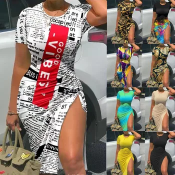 Kadın Gevşek Vintage Moda Ruffles Befree Elbise İnce Seksi Seksi Yaz Boho Casual Parti Zarif Elbiseler