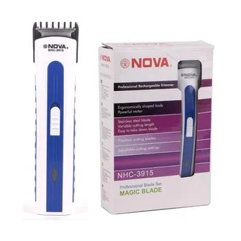 NOVA NHC-3915 Profesyonel Elektrikli Saç Düzeltici Sakal Tıraş Razor Şarj Edilebilir Saç Kesme Bakım 220 V AB Tak veya Pil