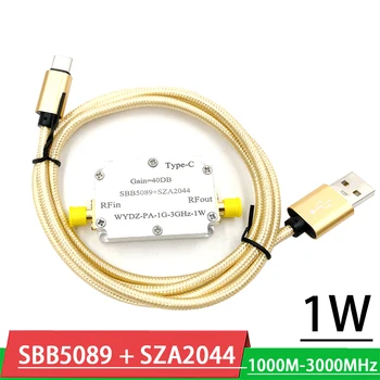 SBB5089 + SZA2044 1000 M-3000 MHz 2.4 G 1 W 30dBm RF güç amplifikatörü Süper RF2126 İÇİN Amatör Radyo wifi Bluetooth Shielder