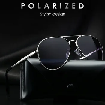 Yeni stil Polarize Kadın Erkek Güneş Gözlüğü Vintage Güneş gözlüğü UV400 ışınları güneş gözlüğü gece Görüş Gündüz ve Gece